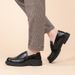 Euro Step First Layer Cowhide Slip-On New Casual Loafers Business Formal British Shoes Men's High-End Genuine Leather_vogvips.com