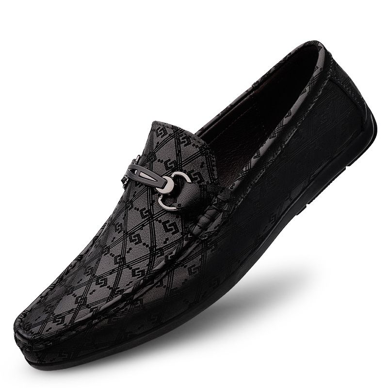 Casual Loafers Casual Shoes Flat-soled Small Leather Shoes Low-top Foot Cover_vogvips.com