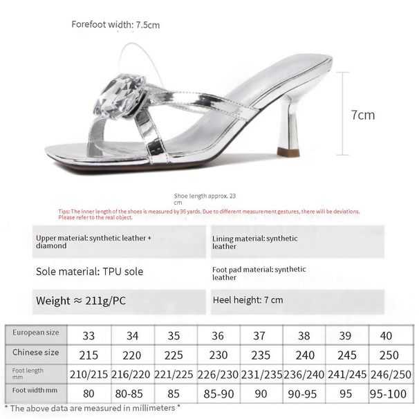 Cameido Women's Silver PU Rhinestone Wedding Party Elegant High - Heeled Shoes CD46828_vogvips.com