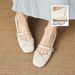Cameido Women's Mary Jane Shoes With Bow Round Toe Wrinkled Design Full Leather Spring 2026 Chunky Heel_vogvips.com