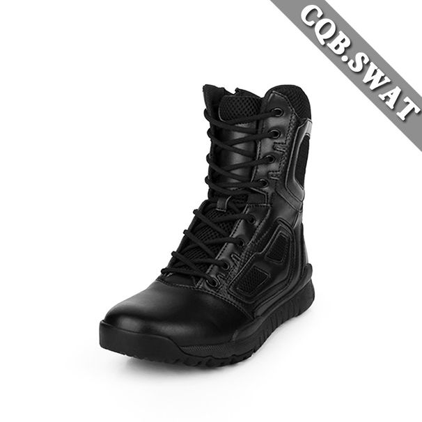 Black Combat Boots New Elite Spider Combat Boots Low Top Light Combat Boots Shock Absorption High Top Outdoor_vogvips.com
