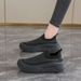 Step On Shit Feeling Fly-woven Mesh Sneakers Women's 2026 New Summer Breathable And Versatile One-pedal Fly-woven Casual Shoes_vogvips.com