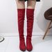 Plus Size Winter New High Tube Extra Over-the-Knee Flat Women Spring Autumn Long Boots_vogvips.com