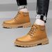 European Warm Series 2399 Men's Martin Outdoor Work Large Leather Autumn Winter High-top Cowhide Lace-up Height-increasing Short Boots_vogvips.com
