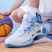 New Middle School Youth Concrete Floor Actual Combat Anti-slip Low-top Blue Ball Shoes Strap Shock Absorption Sports Shoes_vogvips.com