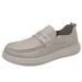 Euro Step First Layer Cowhide Men's Loafers Slip-On Casual Leather Breathable Non-Slip Trendy Shoes_vogvips.com
