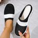 Women's Slippers Summer Breathable Casual Shoes Wedge Heel Air Cushion Casual Half Slippers_vogvips.com