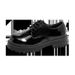 2025 New Bright Black Business Casual Leather Big Toe Derby, Low Top, Thick Sole, High Height Men's Shoes Z13_vogvips.com