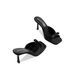 In-stock Niche Black High-heeled Shoes With Bow, Sandals, Fairy Shoes, 2025 New Popular Fashion For Outdoor Wear_vogvips.com