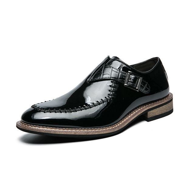 European And American Fashion New Pointed Toe Men's High Heels, Crocodile Embossed Business Formal Wear Men's Shoes Banquet Dress Wedding Leathershoes_vogvips.com