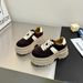 Retro Color-blocking Thick-soled De Xun Shoes, Petite Height-increasing And Slimming Versatile Casual Sneakers_vogvips.com