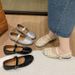 Summer 2025 New Niche Soft Ballet Hollow Breathable Small Leather Shoes For Women, Shallow Mouth Flat Bottom Comfortable_vogvips.com
