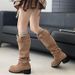 British Style Over-the-Knee Chunky Heel Long For Women 2025 New Summer Versatile Height-Increasing Slimming Riding Boots_vogvips.com