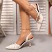 2025 Spring New French Pointed Closed Toe Sandals With Thin And Belt Buckle Fairy Style Low Heel Single Shoes For Women_vogvips.com