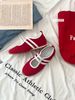 French Gentle Candy Colored Round Toe Shallow Mouth Shoes, Casual Loafers, Fashionable Ballet Wo, Single Shoes For_vogvips.com