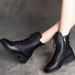 Hundred Leather Winter Boots Medium Heel_vogvips.com