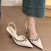 Spring Fairy Summer High-End Rhinestone Niche Thin 2025 Purple Shoes Sandals Heel Closed-Toe High New_vogvips.com