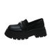 Japanese British Style Retro Star Loafers Spring And Summer New Big Head All Match Height Enhancing Thick Soled_vogvips.com