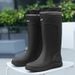 Single Shoe High Tube Waterproof Mouth Rain Boots Size 39-45_vogvips.com