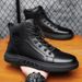 New Leather Spring Men's Shoes High-top Men's Heightening Tooling Martin Boots_vogvips.com