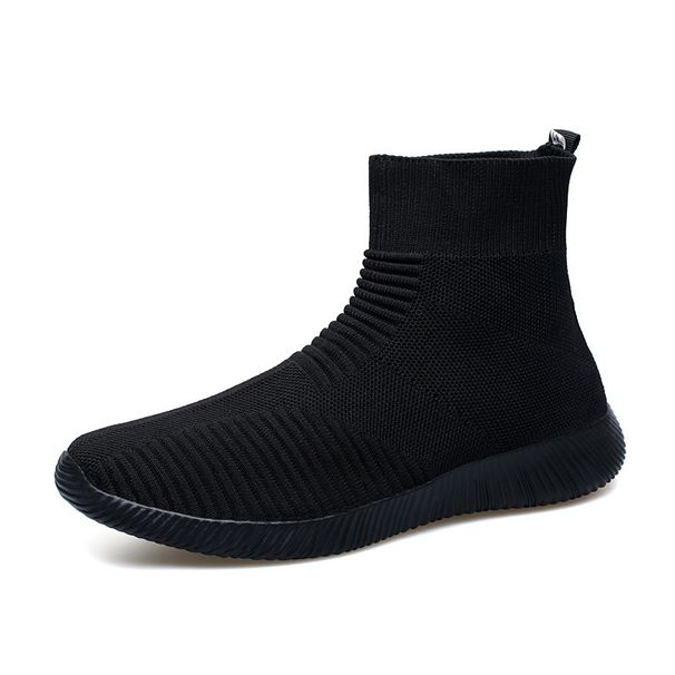 Plus size slip-on shoes for couples casual shoes increase lightweight men's shoes elastic soft soles non-slip women's shoes_vogvips.com