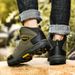 Hiking Shoes Men Outdoor Lace-up Thick-soled High-top Casual Sports Shoes Men Anti-slip Durable Breathable Ankle Boots Men_vogvips.com