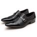 Aofu Footwear 4007 20251215 Batch New Men's Business Buckle Square Head Set Foot Leather Shoes Men_vogvips.com
