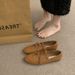 Korean-style Women's Flat 2025 Spring-summer New Model, Cross-strap Slip-on Shallow Mary Jane Shoes, Round Toe, Soft_vogvips.com