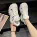 Tire Unisex Sports 2024 New Versatile Casual Thick-Soled Height-Increasing Durian Dad Shoes For Women_vogvips.com