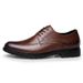 Men's Shoes Men's Derby Shoes Pointed Lace-up Men's Shoes Dress Style Casual Leather Shoes_vogvips.com
