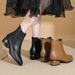 Hui Liya Women's Short 2025 Autumn Winter New Korean Pointed Toe Low Chunky Heel Side Zipper Fashion Boots For Women_vogvips.com