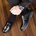Four-season British-style Business Formal Leather Shoes, Trendy And Versatile Hollow-out Men's Shoes With Plush Lining_vogvips.com