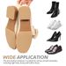 Self-Adhesive Silicone Sole Protectors – Anti-Slip & Anti-Wear Strips For High Heels (Black/Nude/Clear, 4 Sizes, Wave Texture, Universal Fit)_vogvips.com