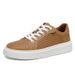 Men's Little White Shoes Cowhide Board Shoes Soft Leather Soft Sole Breathable Large Size Multi-color Sports And Leisure Shoes_vogvips.com