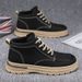 Autumn Men's Shoes, High-Top Martin Boots, Men's Trend, Versatile Platform Work Boots, Leather Boots, Athleisure Board S_vogvips.com