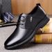 2025 New Business Black Formal Versatile Work Men's Flat Soft Leather Casual Shoes_vogvips.com