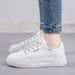 2026 Popular Spring And Autumn Lightweight White With Leather Upper, Height-increasing Soft Sole, Breathable Thick-soled_vogvips.com