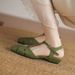 2022 Spring/Summer New Style Closed Toe Backless Fairy Low Heel 2.5cm Dress Shoes For Women Comfortable Soft Sole_vogvips.com