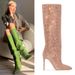 Women's Shoes Starry Rhinestone Pointed Toe Stiletto Super High Heel Knee High Boots Large Size Catwalk Women's Boots_vogvips.com