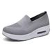 Women's Sneakers Cross-Border Trade 2025 New Thick Sole Air Cushion Casual Mesh Slip-On Height Increasing Walking Shoes_vogvips.com