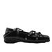 Designer Black Crisscross Strap Bow Mary Janes For Women,low-cut Ballet Flats,flat Sole,vintage Style,single Shoe_vogvips.com