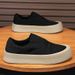 Men's Casual Slip-On Canvas Shoes With Anti-Slip Sole, Breathable & Lightweight For Summer, Round Toe Low-Top Sneakers Sports Shoes_vogvips.com
