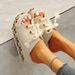 2022 Spring Summer New Large Size Women's Shoes Simple Color Straw Weave Peep Toe Thick Sole Wedge Sandals For Women_vogvips.com