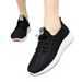 Spring And Summer New Women's Casual Sports Thick Walking Soft Sole Comfortable Lacing White Mesh Shoes_vogvips.com