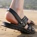Men’s Shoes Summer New Men's Sandals Men's Trendy Genuine Leather Beach Shoes Large Pier Layer Cowhide Casual Men's Sandals_vogvips.com
