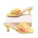 High 2025 Summer New Niche Design Flower Square Toe Thin Heel Wedge Sandals For Women In Stock_vogvips.com