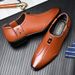 Suitable For All Seasons Four Seasons Leather Soft Sole British Style Casual Trendy Brogue Men's Shoes_vogvips.com