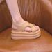Fashion Increases Foreign Style With Skirt Roman Sandals Women's Platform Temperament Beach Shoes_vogvips.com