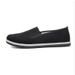 Low-top Flat-soled Old Beijing Cloth Shoes, Simple Solid-color Cloth Shoes, Casual One-pedal Lazy Round Canvas Shoes_vogvips.com