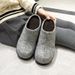 Designer Style Cloven-toed Birkenstocks With Pile And Height Increase, Retro Round Head, Plush Bun-style,half Slippers For Women, Can Be Worn Outside._vogvips.com